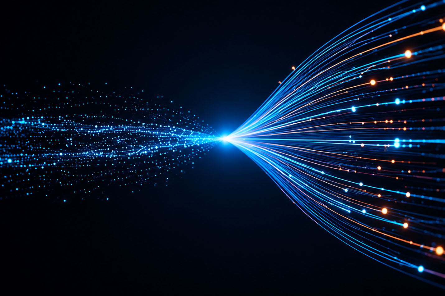 Digital lines connecting the world